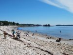 Crescent Beach is only steps from the cottage